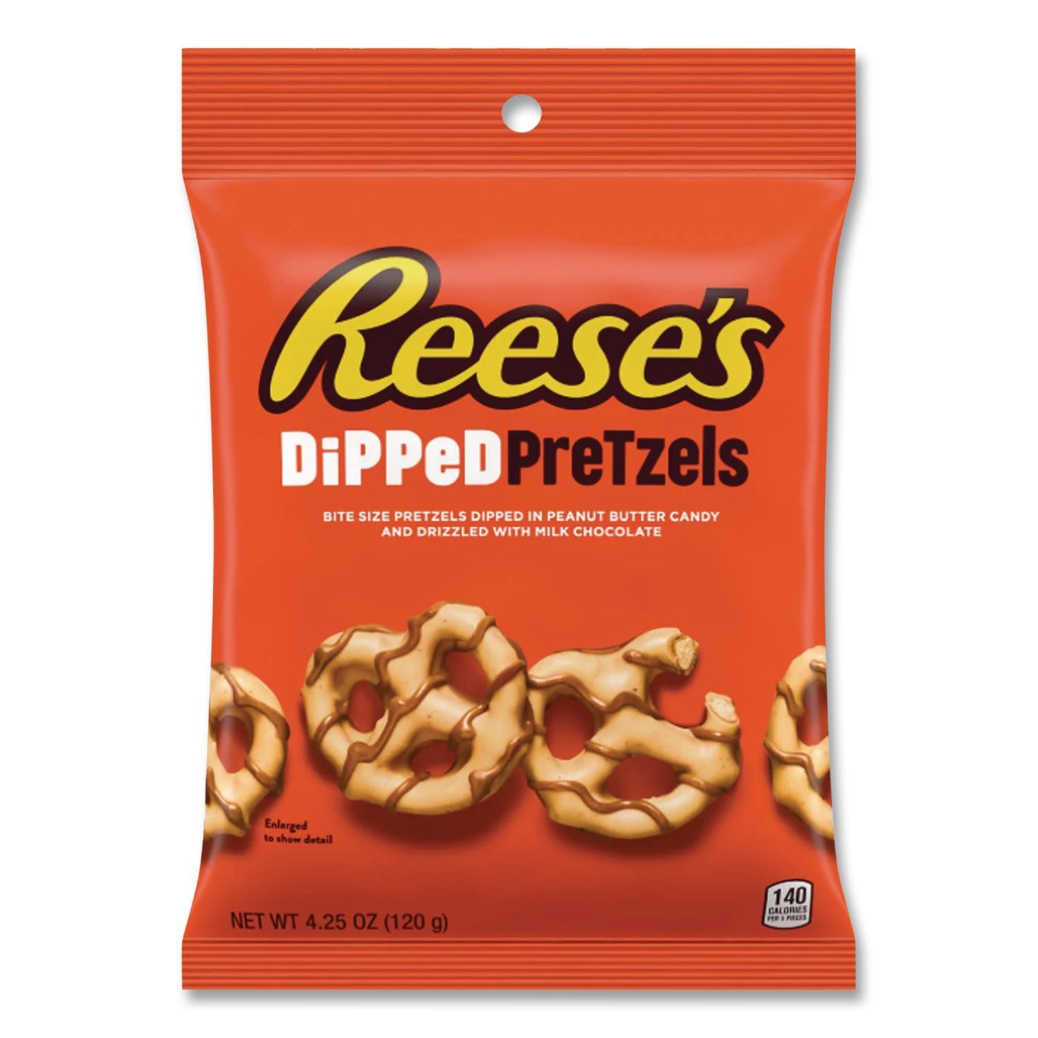 Dipped Pretzels, 4.25 oz Bag, 4/Carton, Ships in 1-3 Business Days