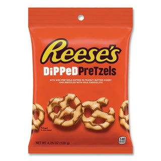 Dipped Pretzels, 4.25 oz Bag, 4/Carton, Ships in 1-3 Business Days