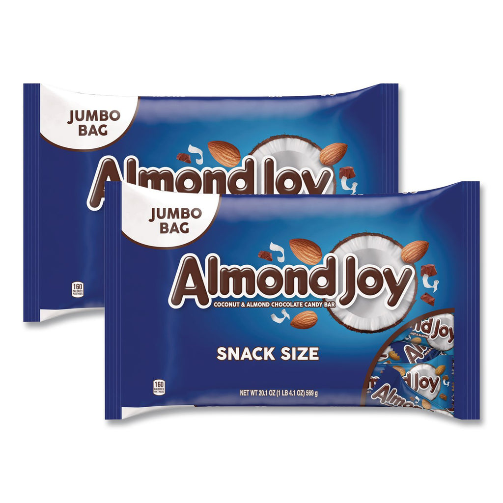 Snack Size Candy Bars, 20.1 oz Bag, 2/Carton, Ships in 1-3 Business Days