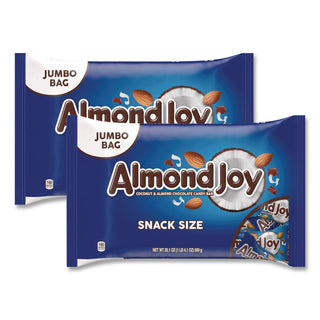 Snack Size Candy Bars, 20.1 oz Bag, 2/Carton, Ships in 1-3 Business Days