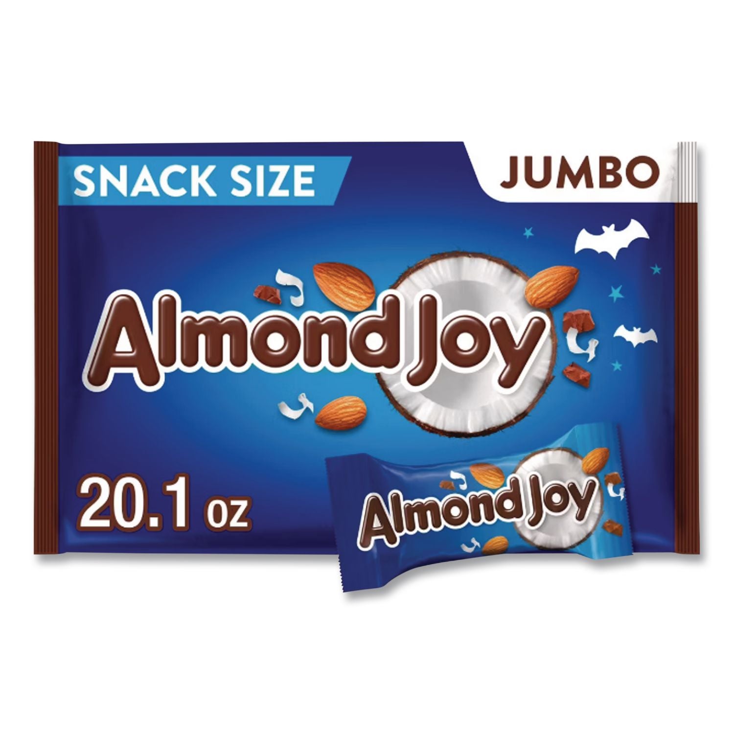 Snack Size Candy Bars, 20.1 oz Bag, 2/Carton, Ships in 1-3 Business Days