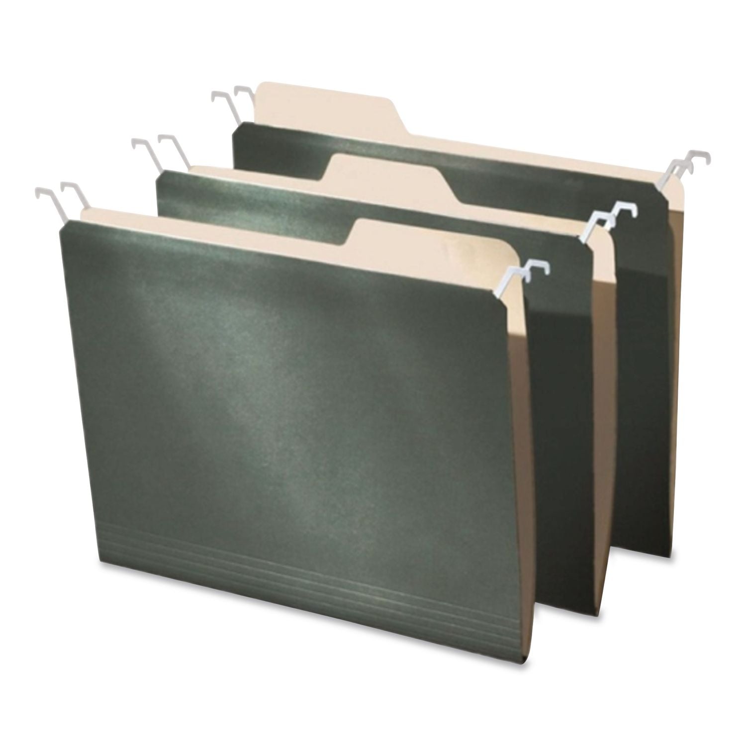 find It - Hanging File Folders with Innovative Top Rail, Letter, Green, 20/Pack, Sold as 1 PK