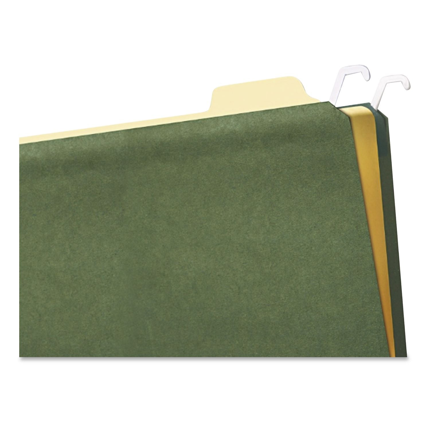 find It - Hanging File Folders with Innovative Top Rail, Letter, Green, 20/Pack, Sold as 1 PK