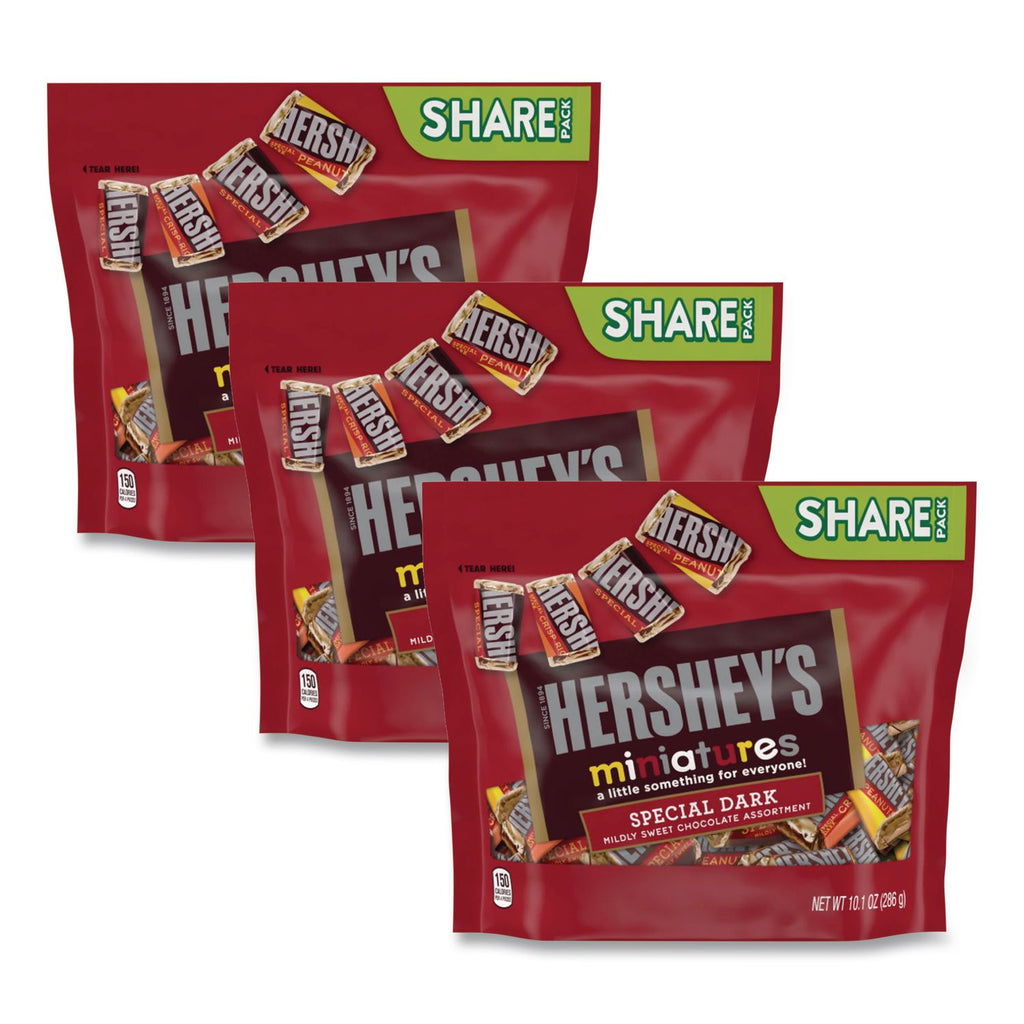 Miniatures Variety Share Pack, Dark Assortment, 10.1 oz Bag, 3/Pack, Ships in 1-3 Business Days
