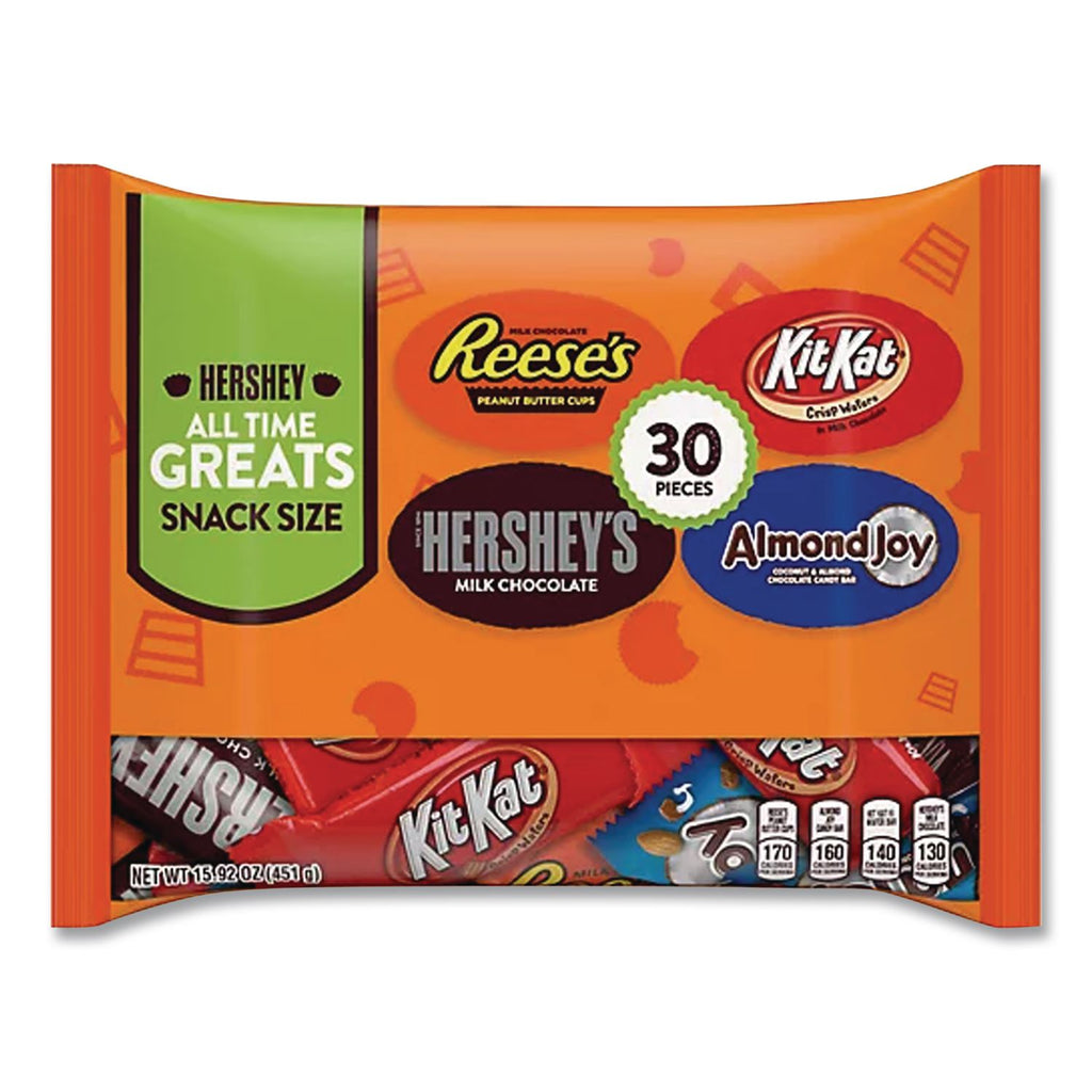 All Time Greats Milk Chocolate Variety Pack, 15.92 oz Bag, 30 Pieces/Bag, 2 Bags/Pack, Ships in 1-3 Business Days