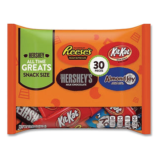 All Time Greats Milk Chocolate Variety Pack, 15.92 oz Bag, 30 Pieces/Bag, 2 Bags/Pack, Ships in 1-3 Business Days