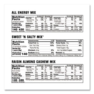 Trail Mix Variety Pack, Assorted Flavors, 18 Packets/Carton, Ships in 1-3 Business Days