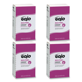 RICH PINK Antibacterial Lotion Soap Refill, Floral, 2,000 mL, 4/Carton