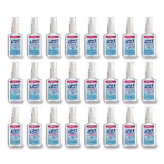 Advanced Hand Sanitizer Gel, 2 oz Pump Bottle, Refreshing Scent, 24/Carton