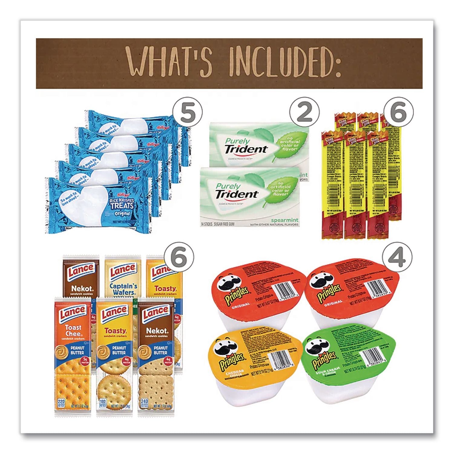 Dorm Room Survival Snack Box, 55 Assorted Snacks/Box, Ships in 1-3 Business Days