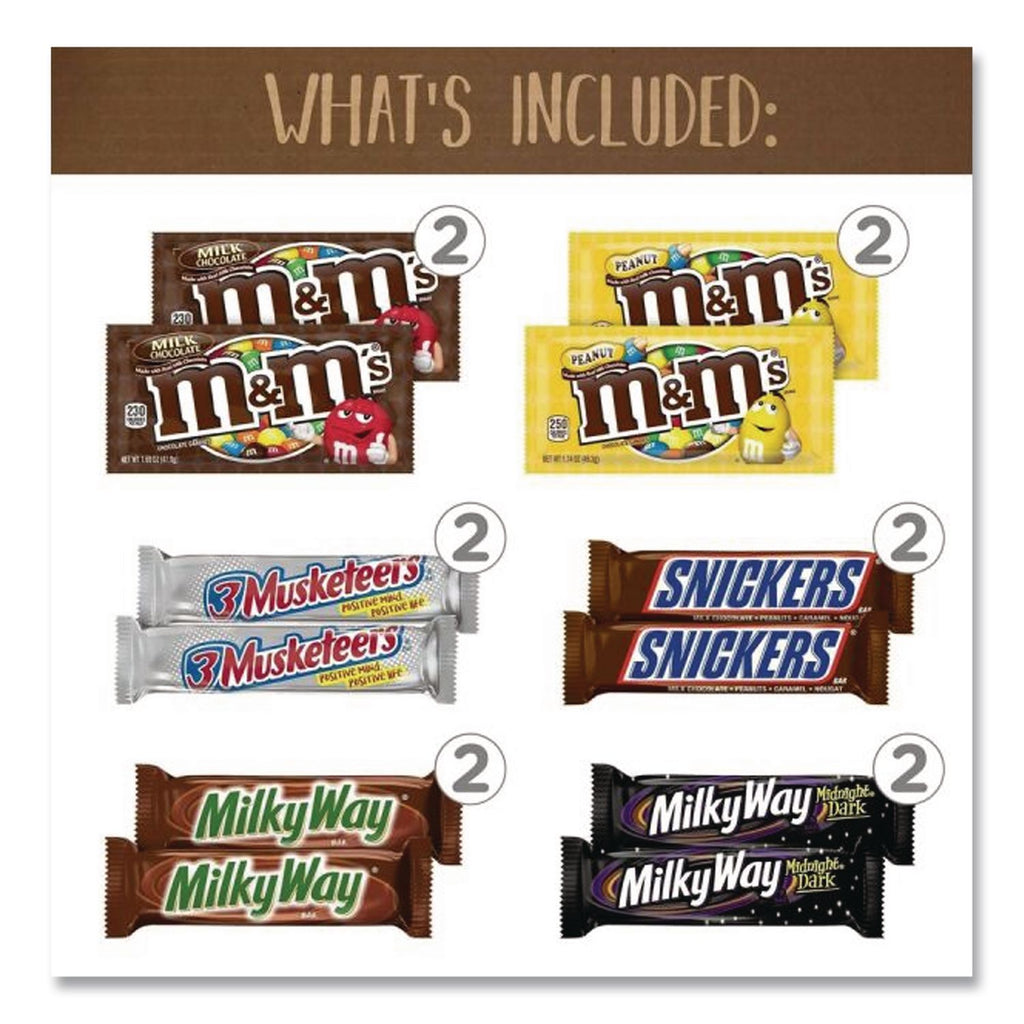 MARS Favorites Snack Box, 25 Assorted Snacks/Box, Ships in 1-3 Business Days
