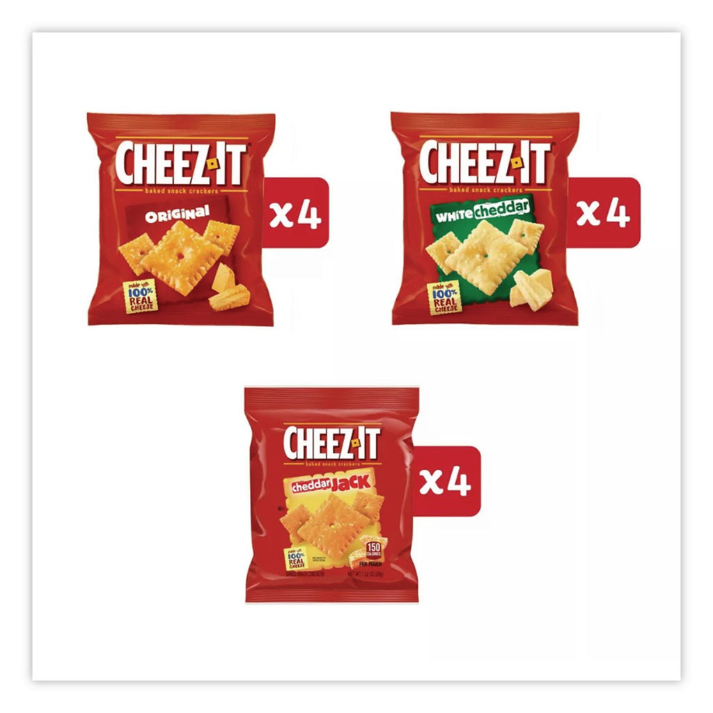 Baked Snack Crackers Variety Pack, Assorted Flavors, (8) 0.75 oz and (37) 1.5 oz Bags/Box, Ships in 1-3 Business Days