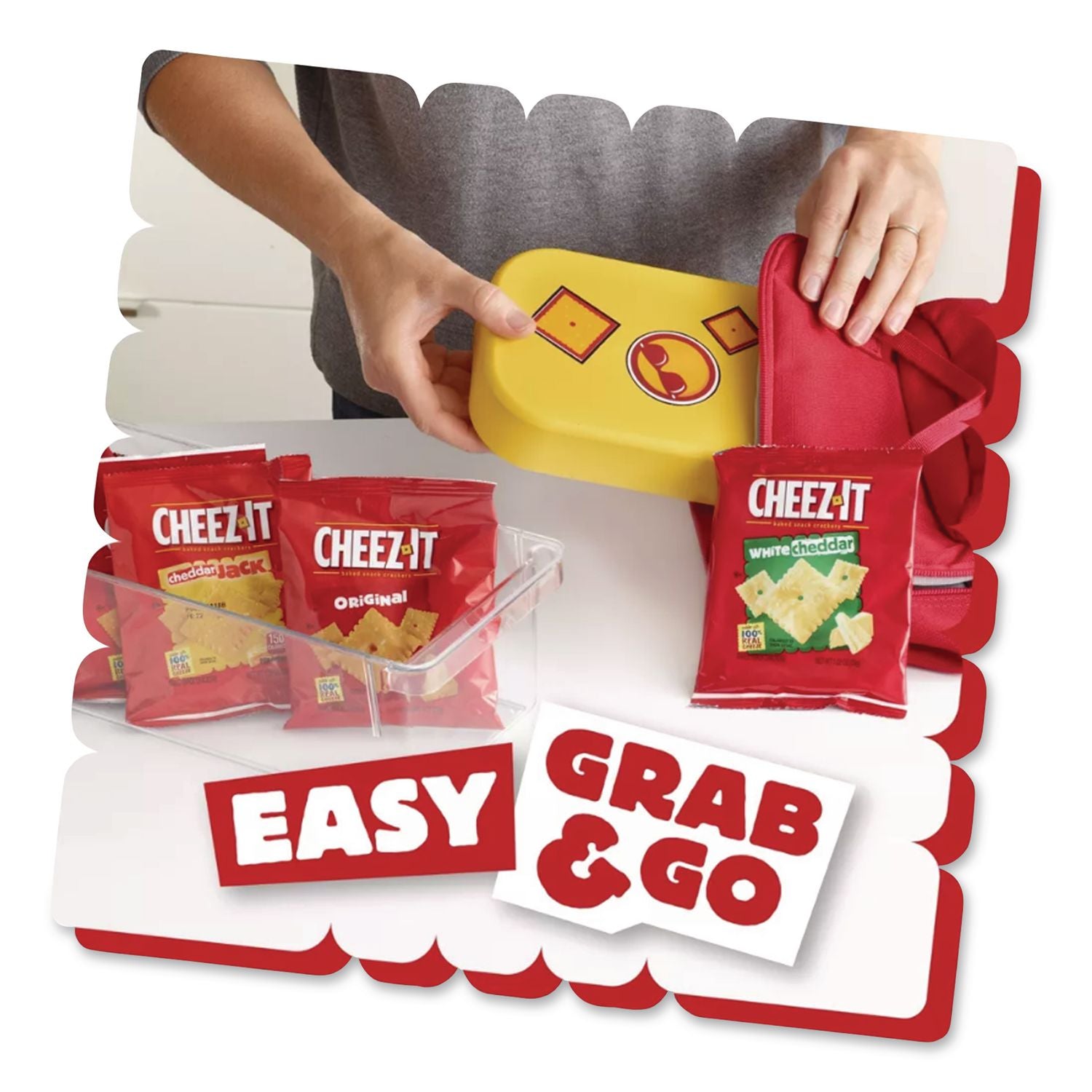 Baked Snack Crackers Variety Pack, Assorted Flavors, (8) 0.75 oz and (37) 1.5 oz Bags/Box, Ships in 1-3 Business Days