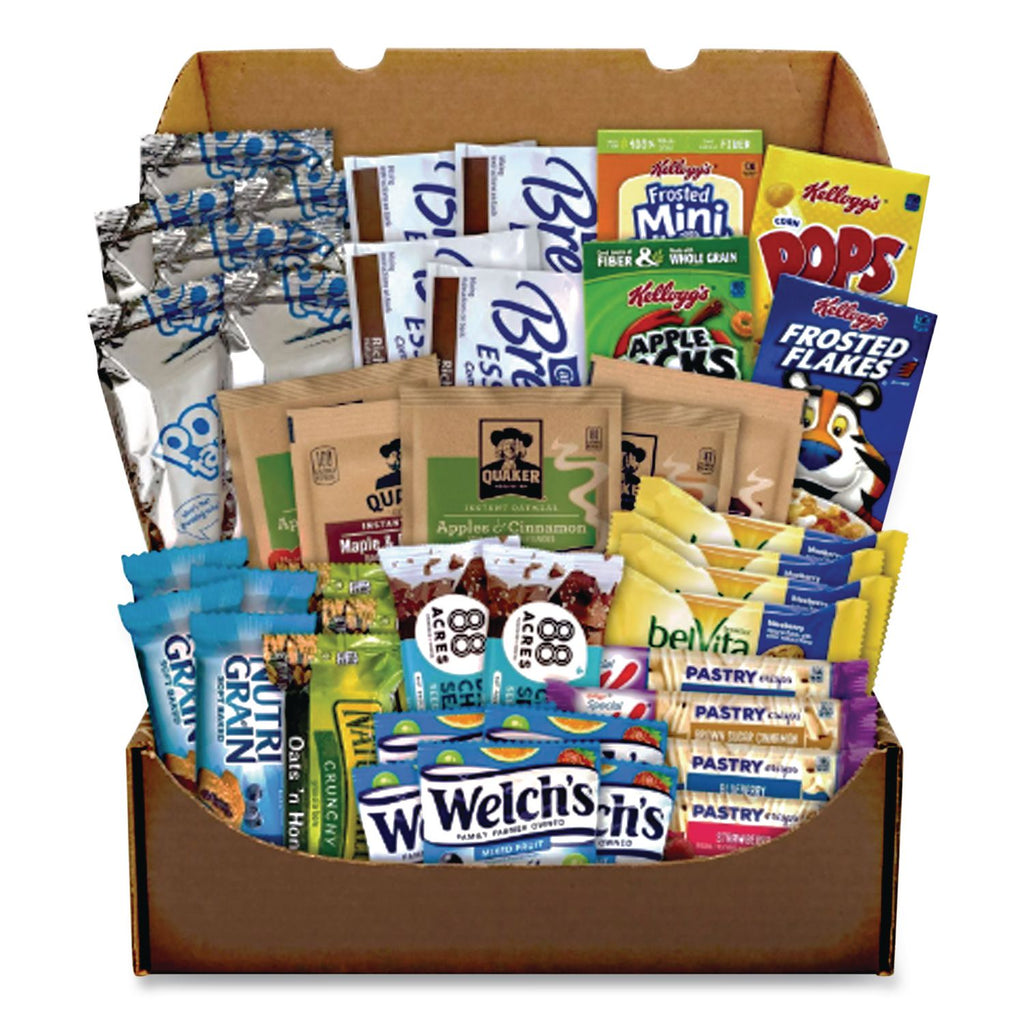 Breakfast Snack Box, 41 Assorted Snacks/Box, Ships in 1-3 Business Days