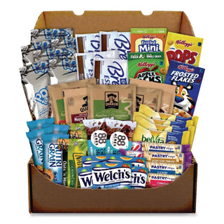 Breakfast Snack Box, 41 Assorted Snacks/Box, Ships in 1-3 Business Days