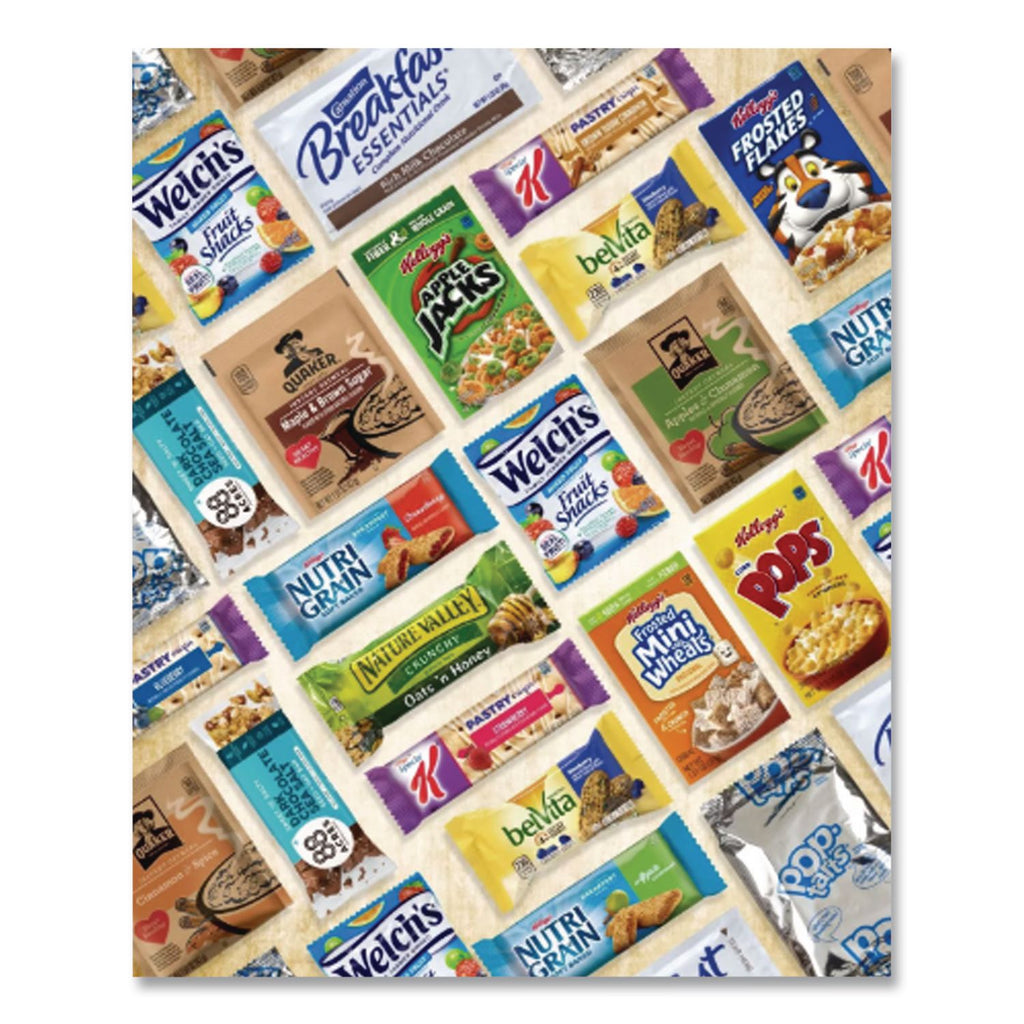 Breakfast Snack Box, 41 Assorted Snacks/Box, Ships in 1-3 Business Days