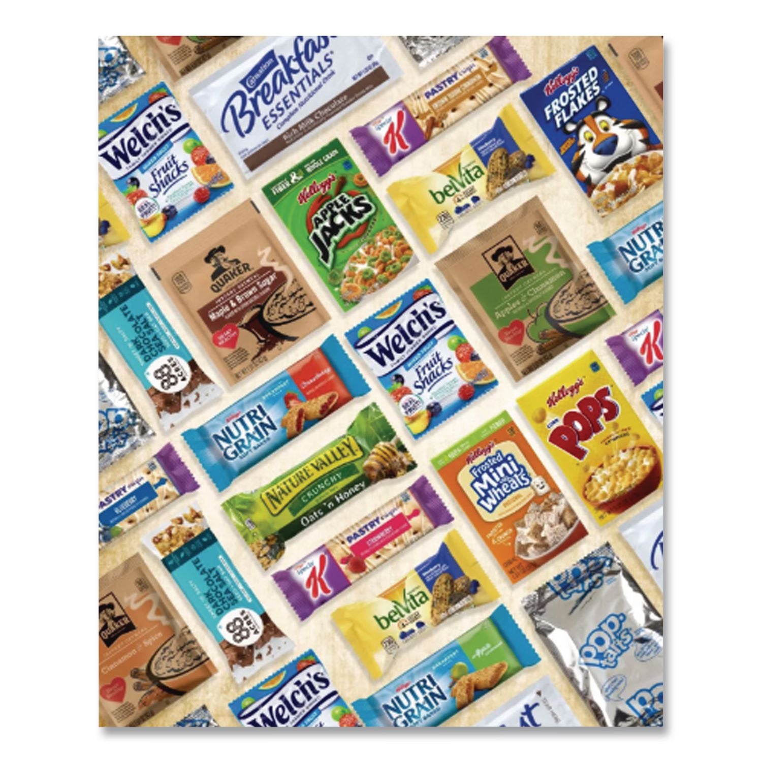 Breakfast Snack Box, 41 Assorted Snacks/Box, Ships in 1-3 Business Days