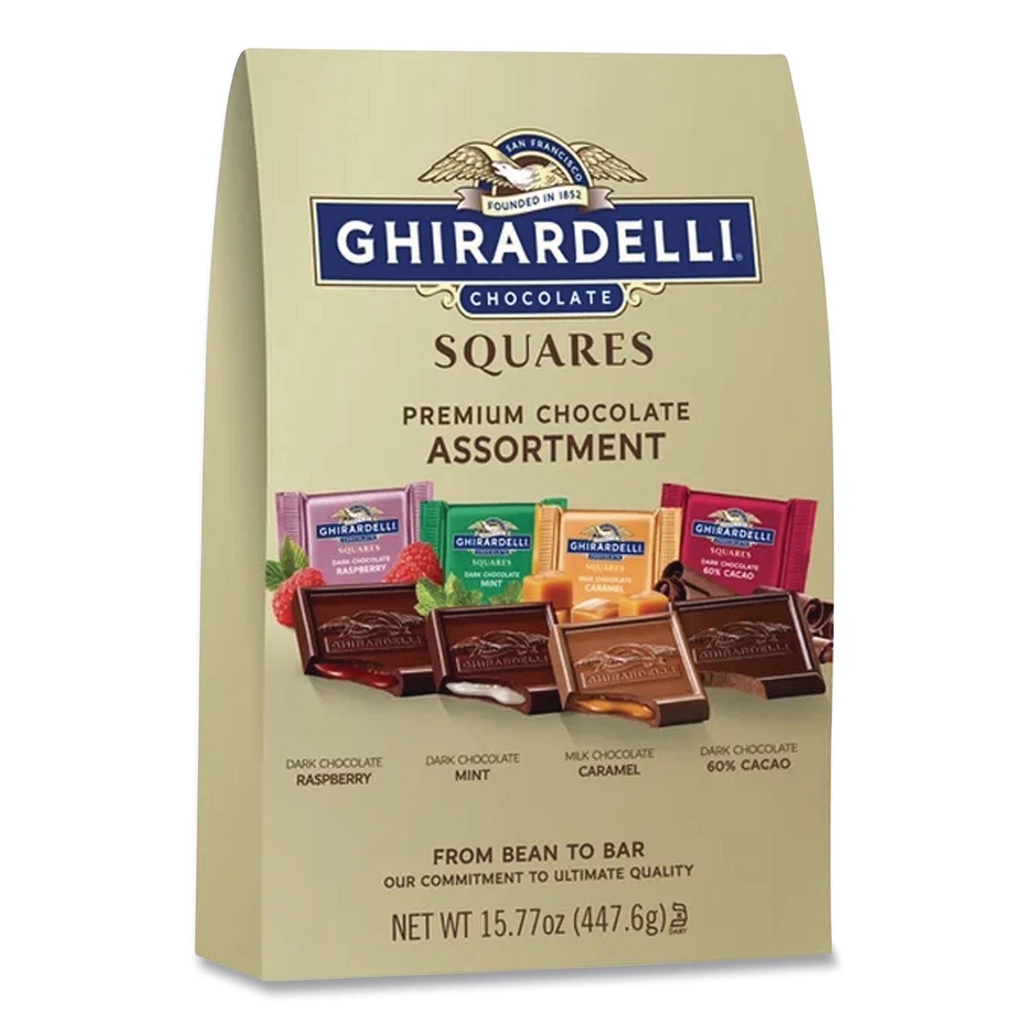 Premuim Assorted Dark and Milk Chocolate Squares, 15.77 oz Bag, Ships in 1-3 Business Days