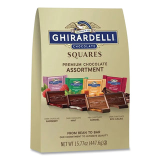Premuim Assorted Dark and Milk Chocolate Squares, 15.77 oz Bag, Ships in 1-3 Business Days
