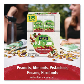 NUT-rition Heart Healthy Mix, 1.5 oz Tube, 18 Tubes/Carton, Ships in 1-3 Business Days
