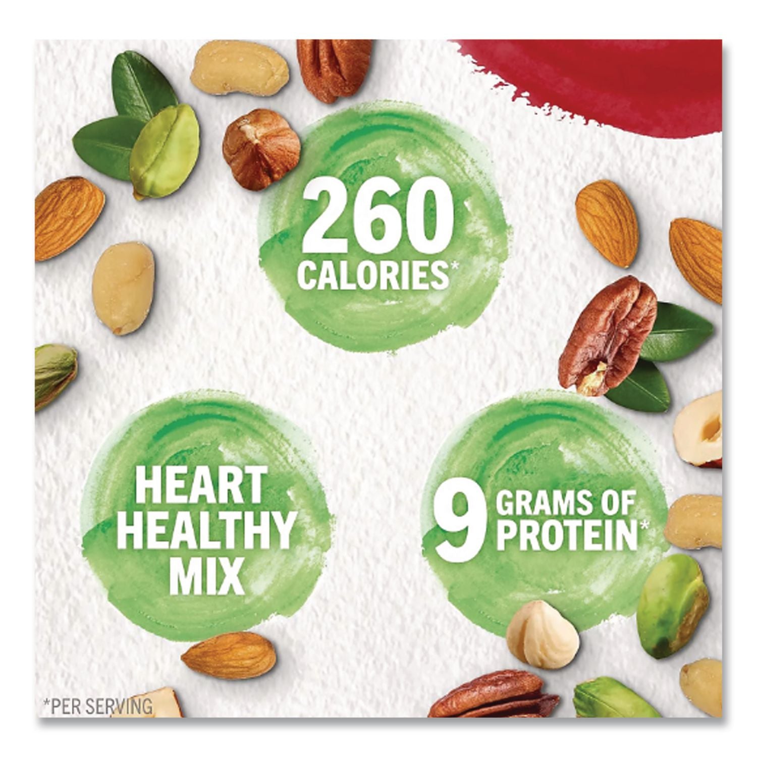 NUT-rition Heart Healthy Mix, 1.5 oz Tube, 18 Tubes/Carton, Ships in 1-3 Business Days