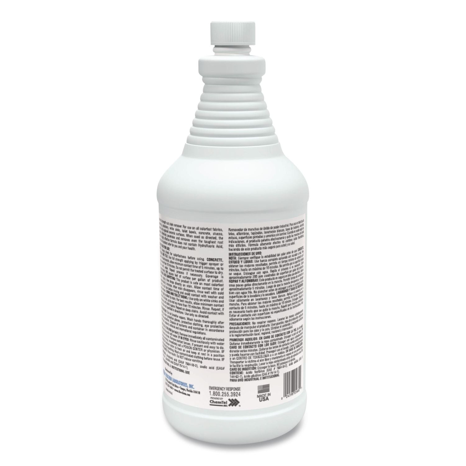 Acidic Cleaners, Acidic Scent, 1 qt Bottle, 12/Carton