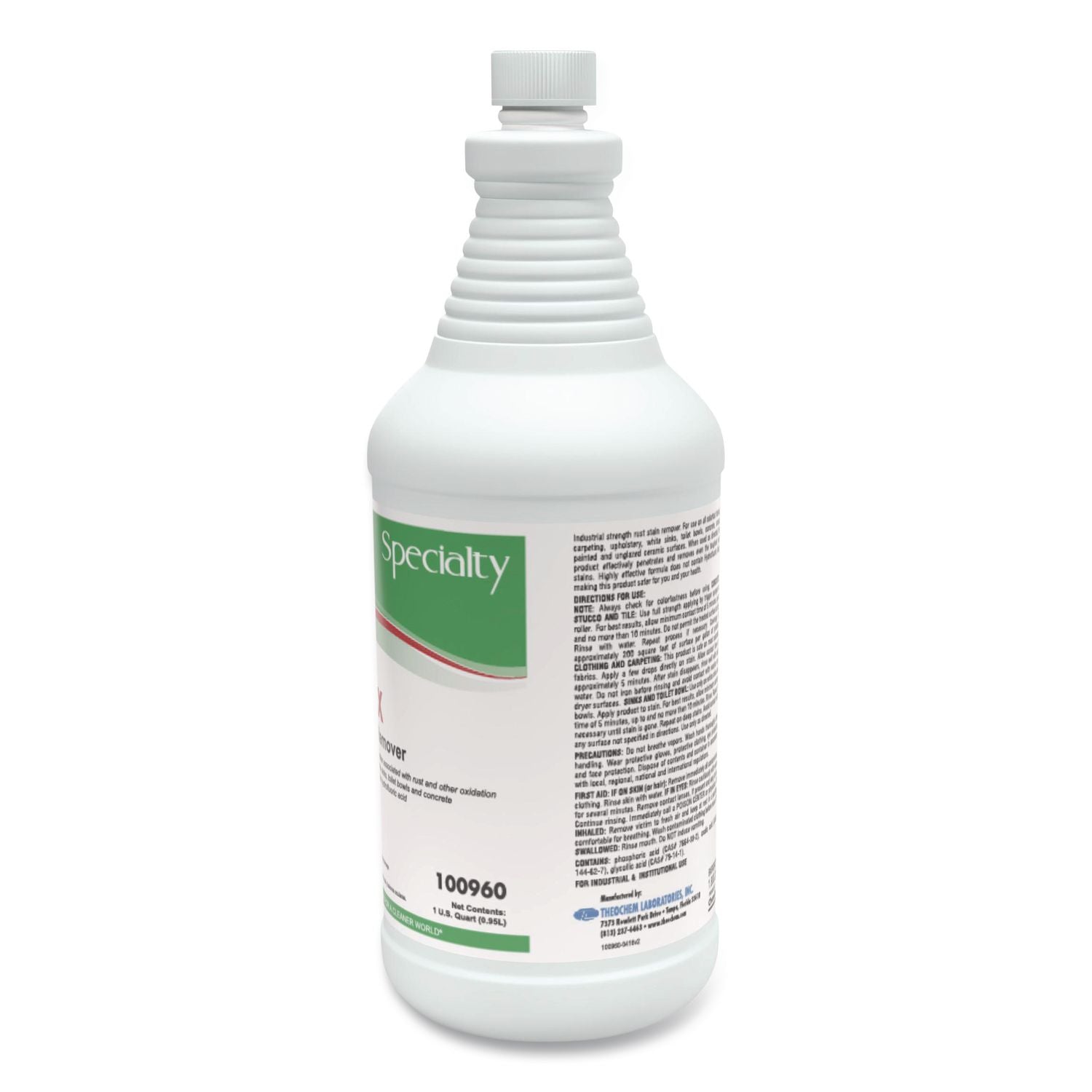 Acidic Cleaners, Acidic Scent, 1 qt Bottle, 12/Carton