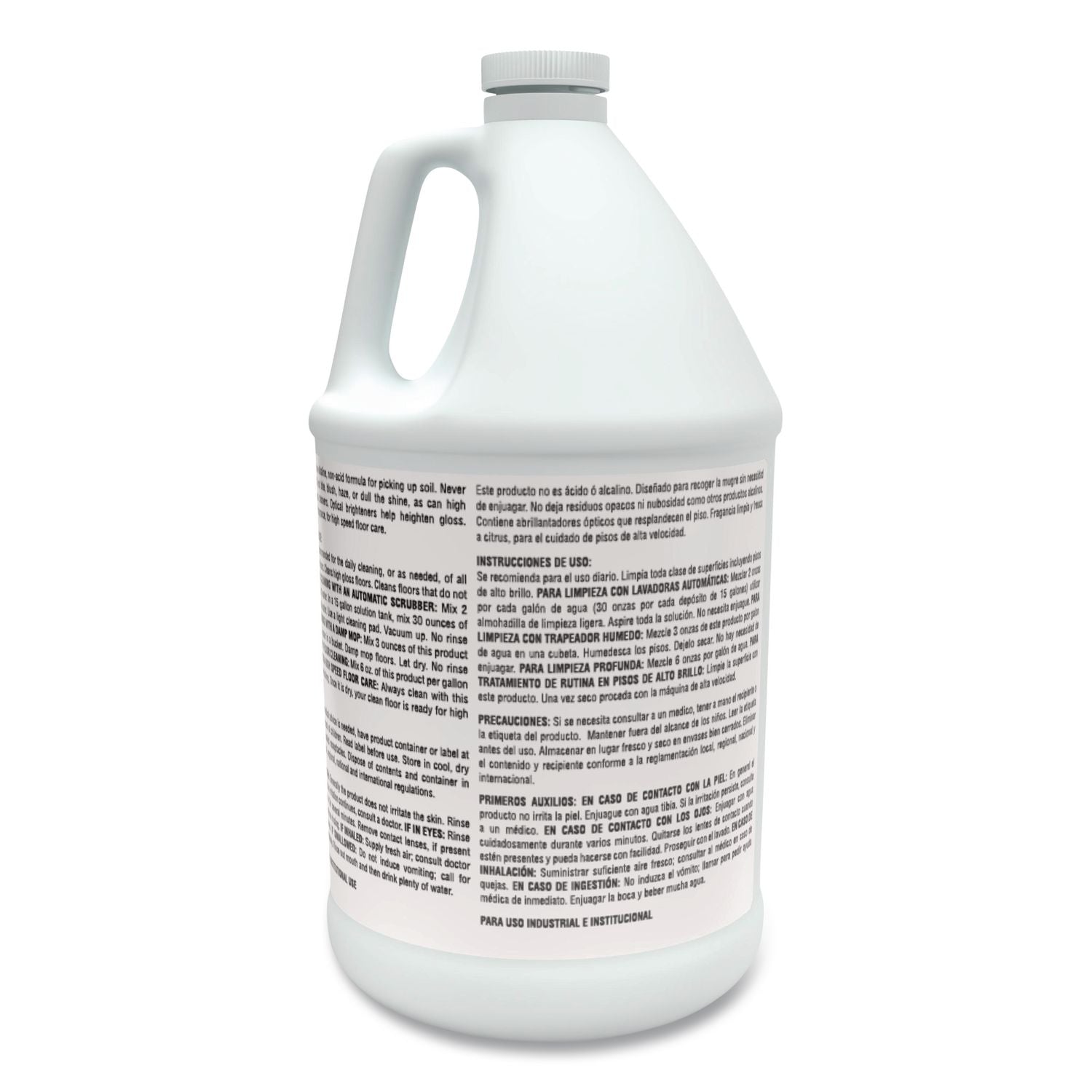 Rinse-No-More Floor Cleaner, Lemon Scent, 1 gal, Bottle, 4/Carton