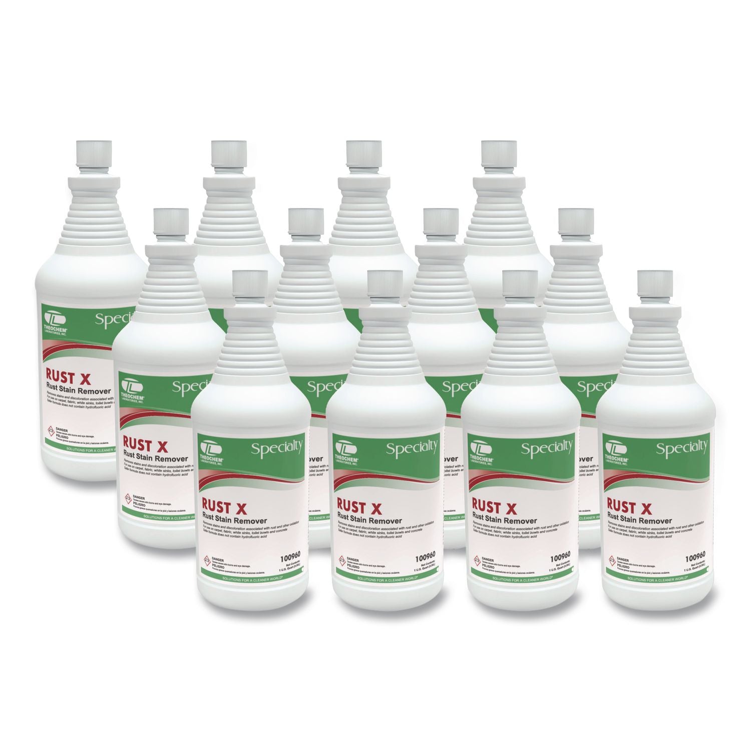 Acidic Cleaners, Acidic Scent, 1 qt Bottle, 12/Carton