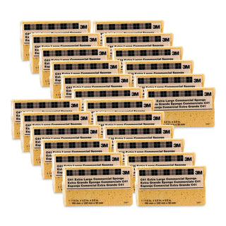 Scotch-Brite Extra-Large Commercial Sponge - 24/Carton - Cellulose - Yellow