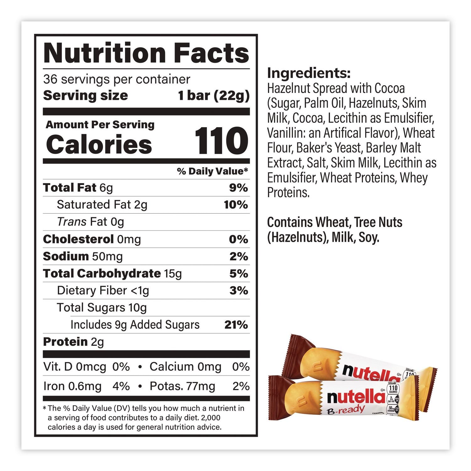 B-Ready, Hazelnut, 0.7 oz Bag, 36/Carton, Ships in 1-3 Business Days