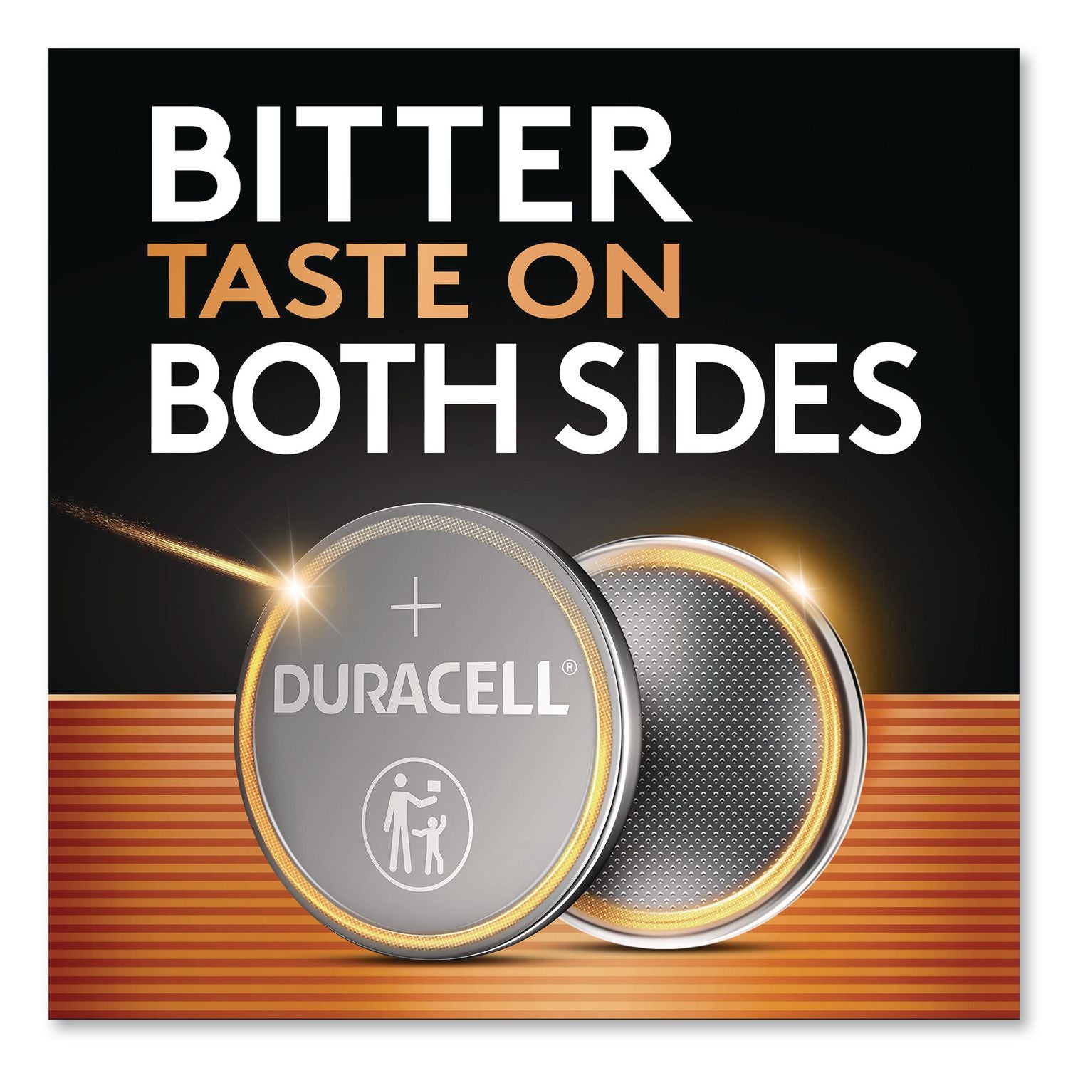 Lithium Coin Batteries With Bitterant, 2025, 4/Pack