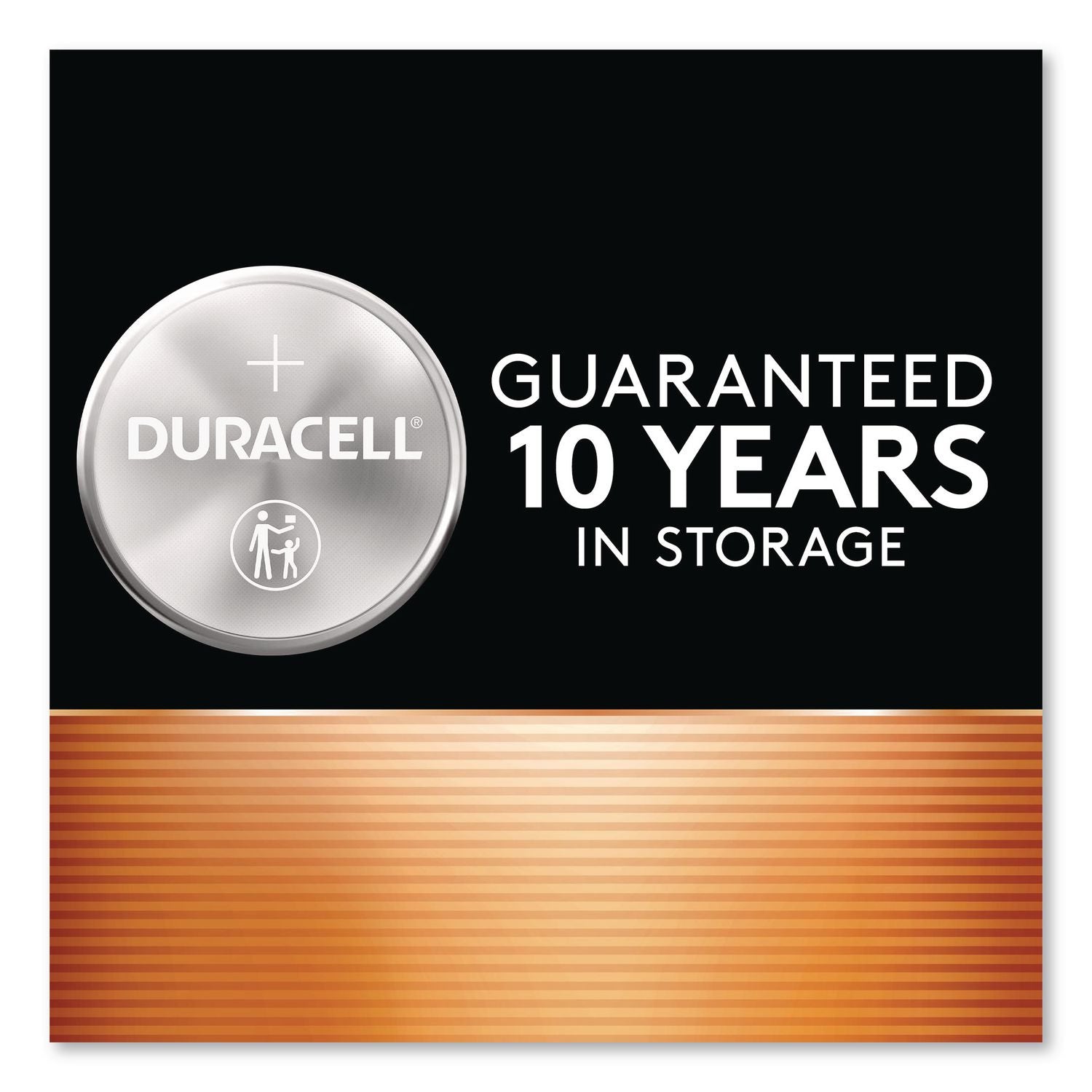 Lithium Coin Batteries With Bitterant, 2025, 4/Pack