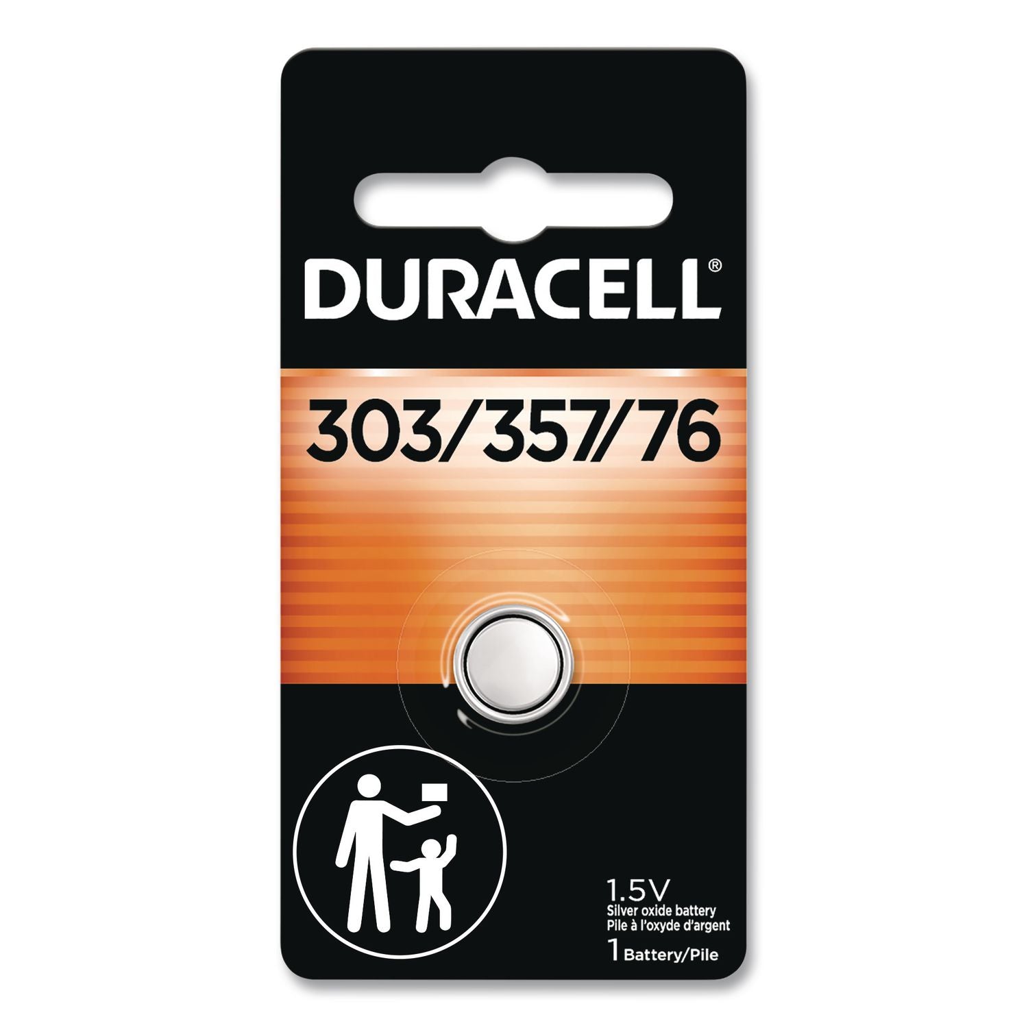 Button Cell Battery, 303/357, 1.5 V, 6/Box