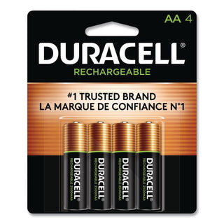 Rechargeable StayCharged NiMH Batteries, AA, 4/Pack