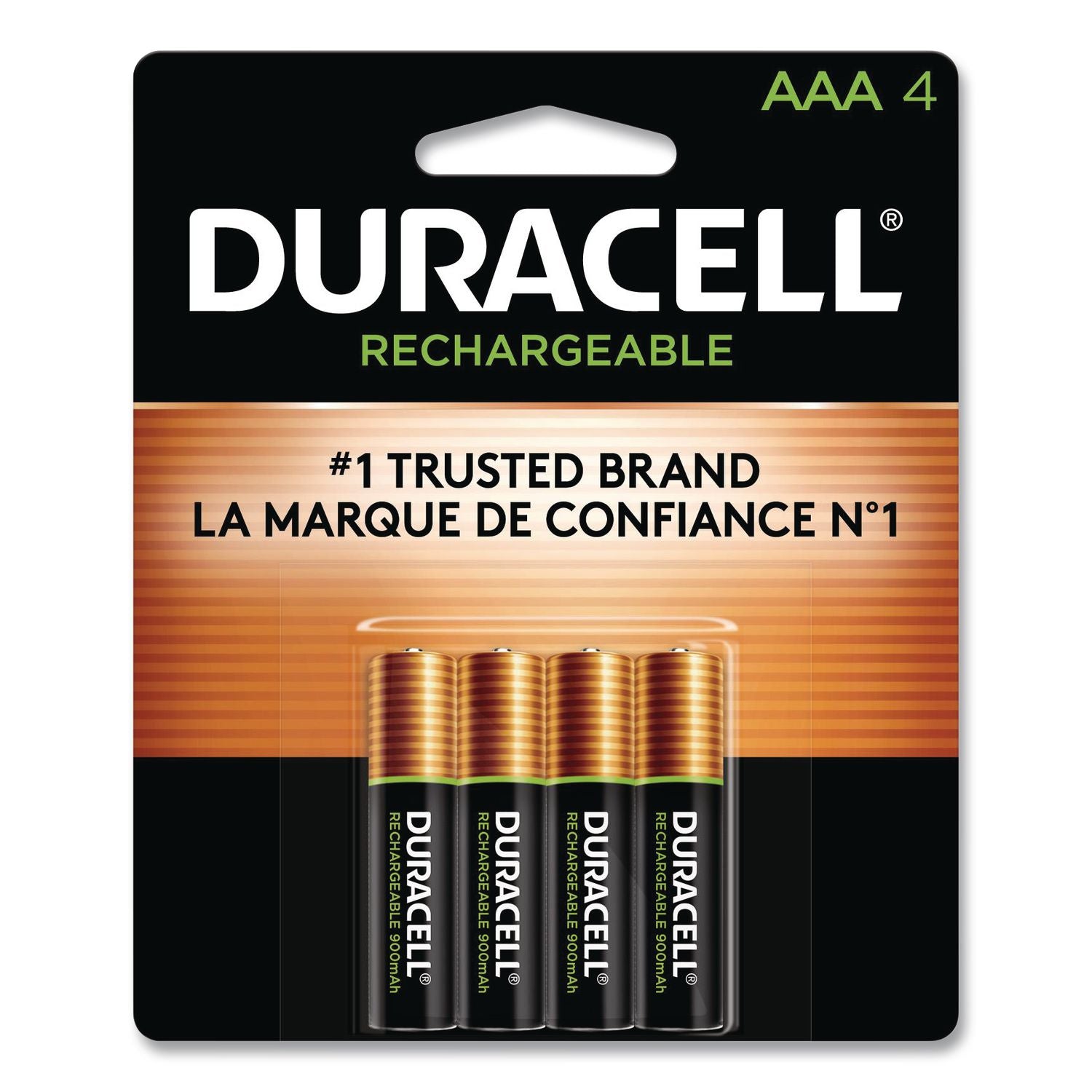 Rechargeable StayCharged NiMH Batteries, AAA, 4/Pack