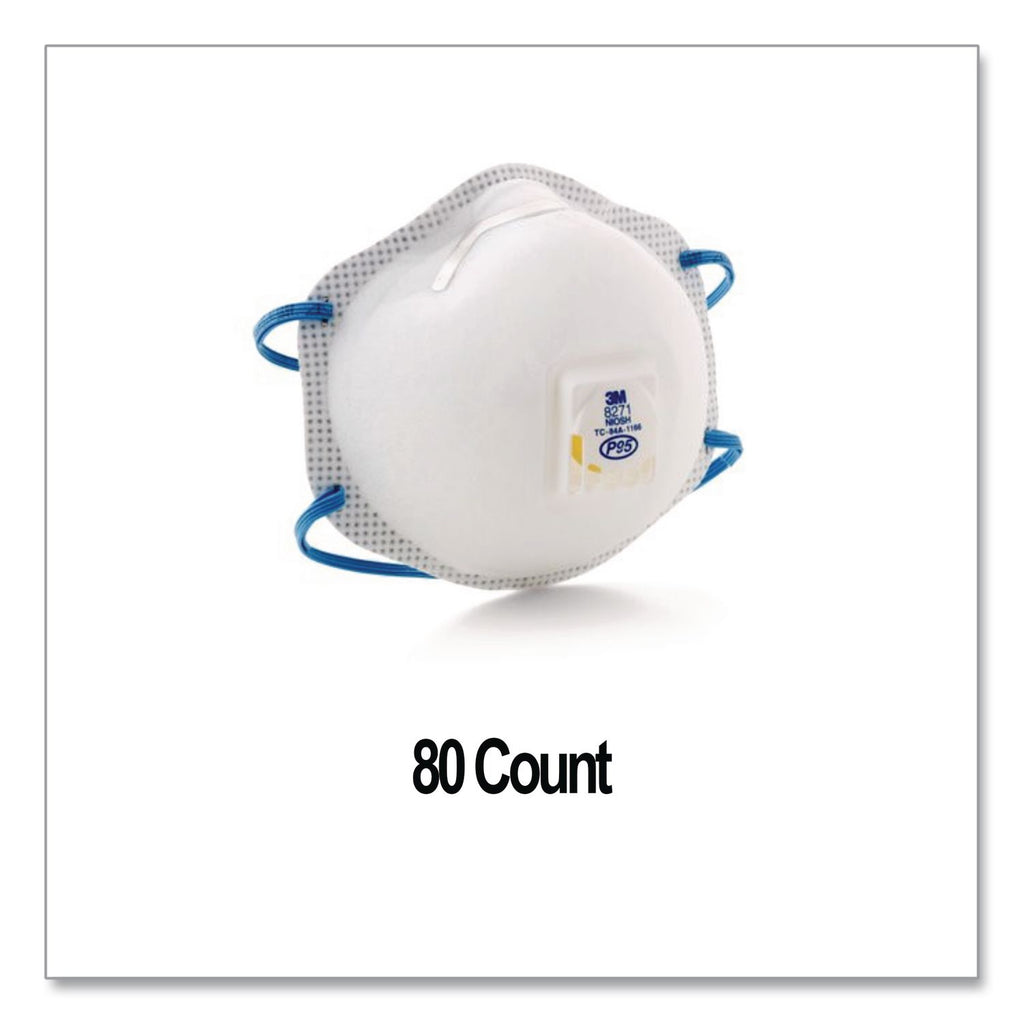 Particulate Respirator 8271, P95, One Size Fits All, 10/Box