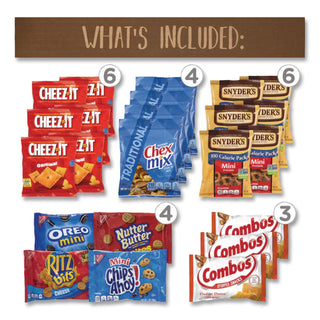 Big Party Snack Box, 75 Assorted Snacks/Box, Ships in 1-3 Business Days