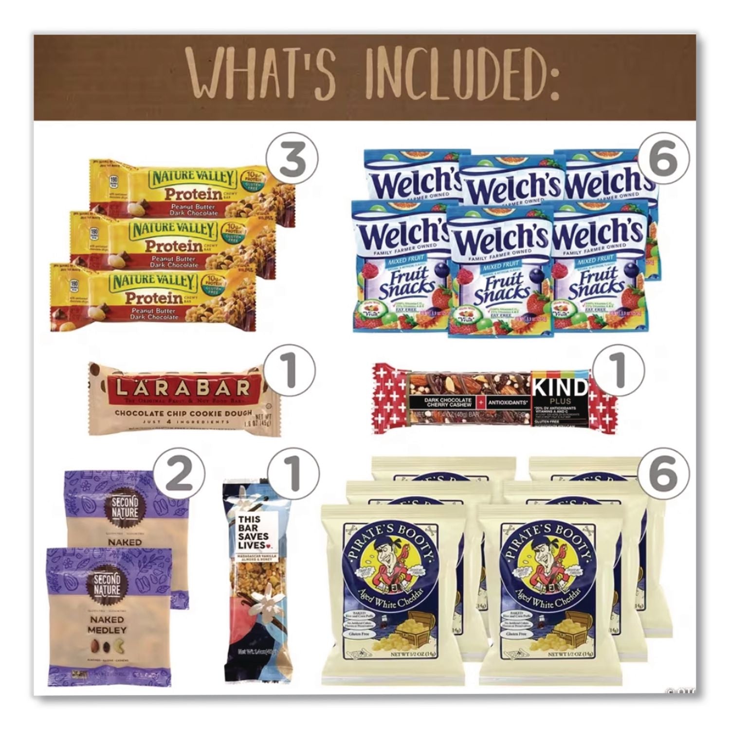 Gluten Free Snack Box, 32 Assorted Snacks/Box, Ships in 1-3 Business Days