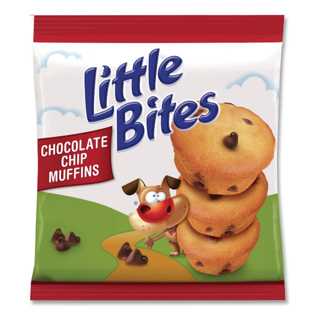 Little Bites Muffins, Chocolate Chip, 1.65 oz Pouch, 20 Pouches/Carton, Ships in 1-3 Business Days