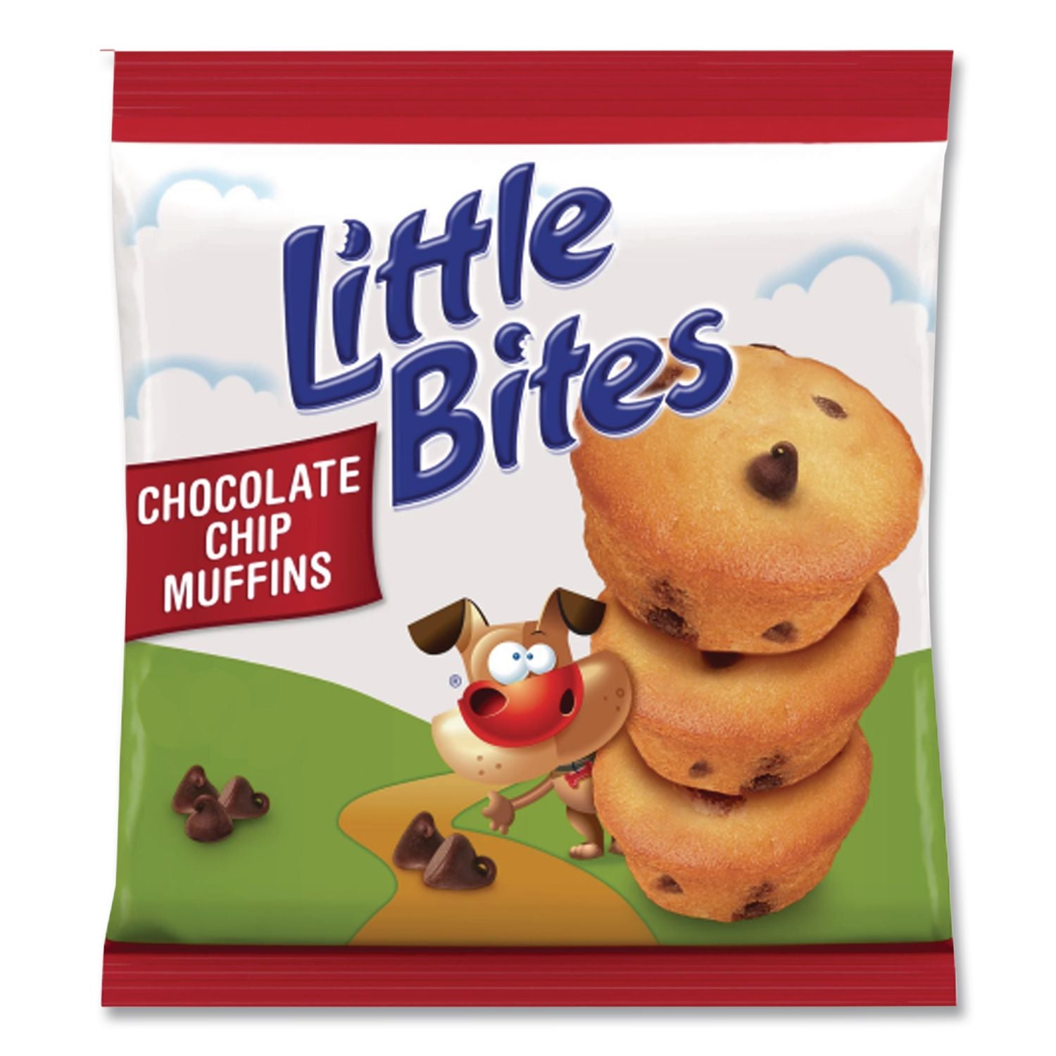 Little Bites Muffins, Chocolate Chip, 1.65 oz Pouch, 20 Pouches/Carton, Ships in 1-3 Business Days