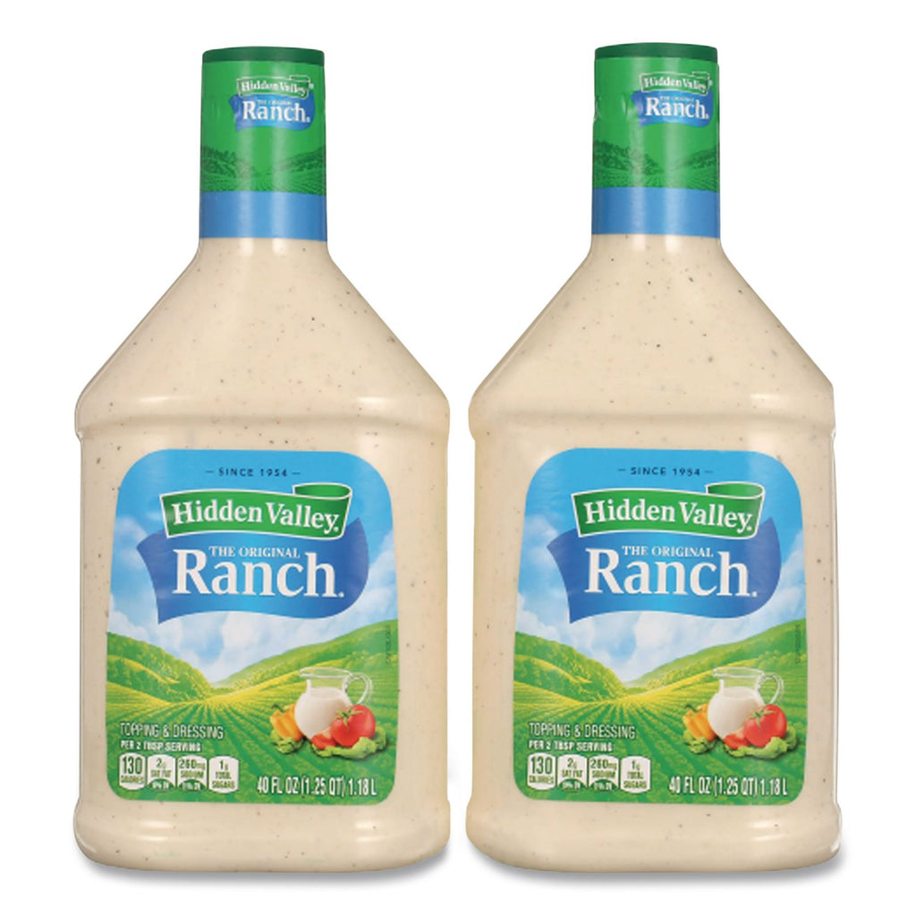 Original Ranch Dressing, 40 oz Bottle, 2 Bottles/Carton, Ships in 1-3 Business Days
