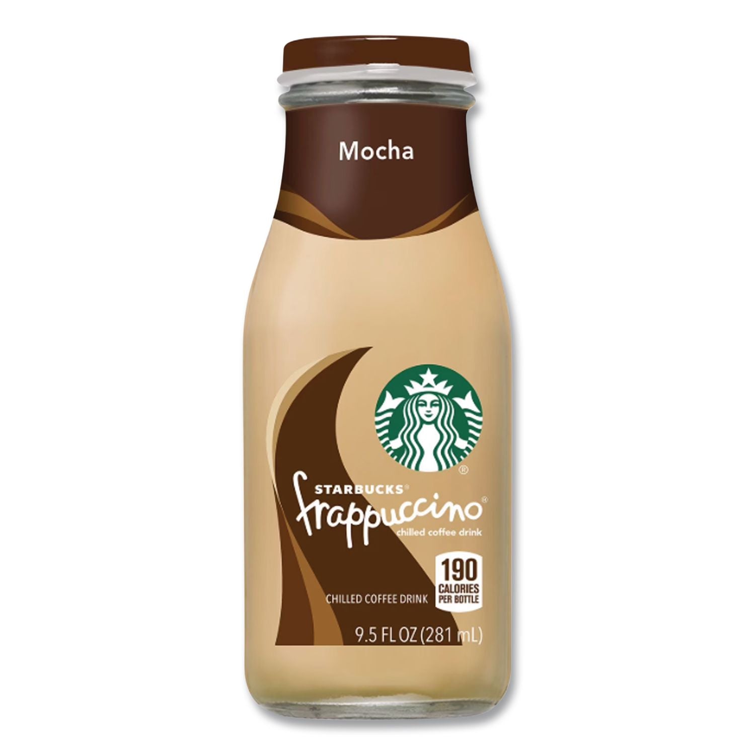 Frappuccino Coffee, 9.5 oz Bottle, Mocha, 15/Carton, Ships in 1-3 Business Days