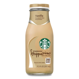 Frappuccino Coffee, 9.5 oz Bottle, Vanilla, 15/Carton, Ships in 1-3 Business Days