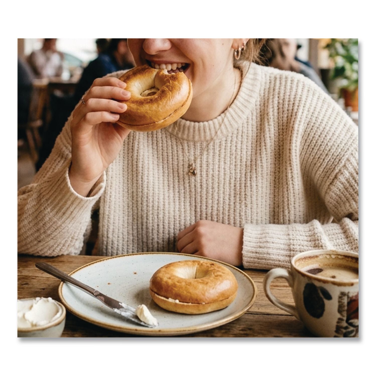 Fresh Plain Bagels, 6/Carton, Ships in 1-3 Business Days
