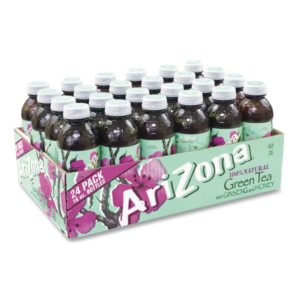 Green Tea with Ginseng and Honey, 16 oz Bottles, 24/Carton, Ships in 1-3 Business Days