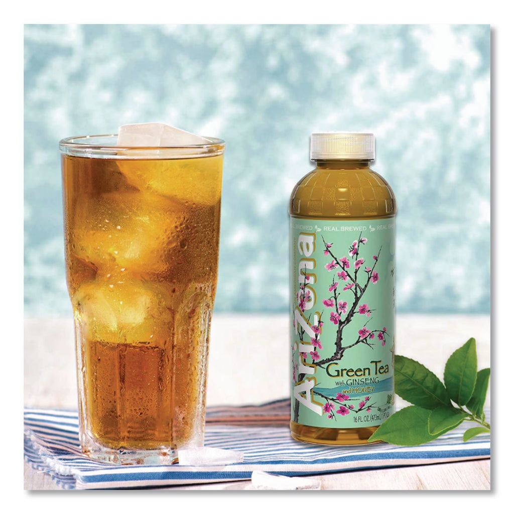 Green Tea with Ginseng and Honey, 16 oz Bottles, 24/Carton, Ships in 1-3 Business Days
