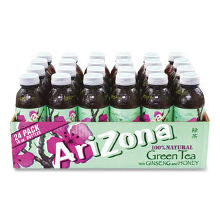 Green Tea with Ginseng and Honey, 16 oz Bottles, 24/Carton, Ships in 1-3 Business Days