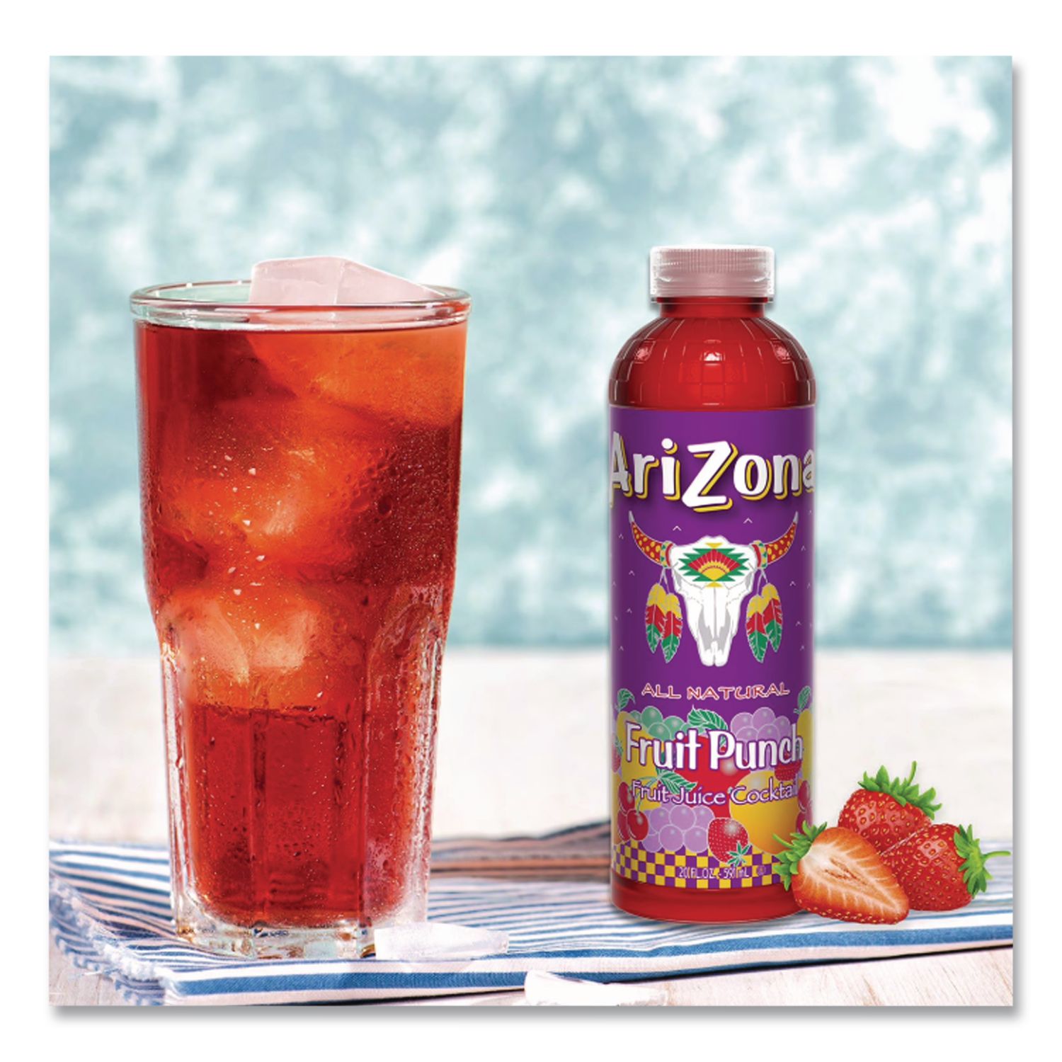 Juice Variety Pack, Fruit Punch/Mucho Mango/Watermelon, 20 oz Bottle, 24/Carton, Ships in 1-3 Business Days