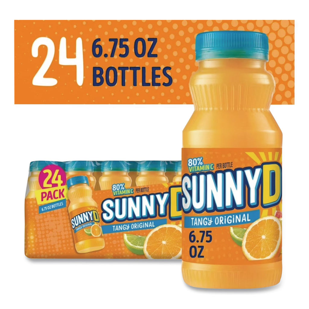 Tangy Original Orange Flavored Citrus Punch, 6.75 oz Bottle, 24/Carton, Ships in 1-3 Business Days